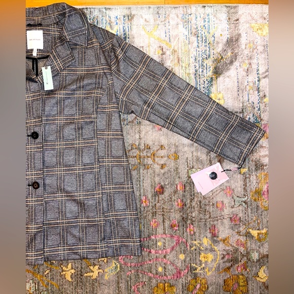Anthropologie Avec Les Filles Longline Plaid Blazer - Picture 7 of 13
